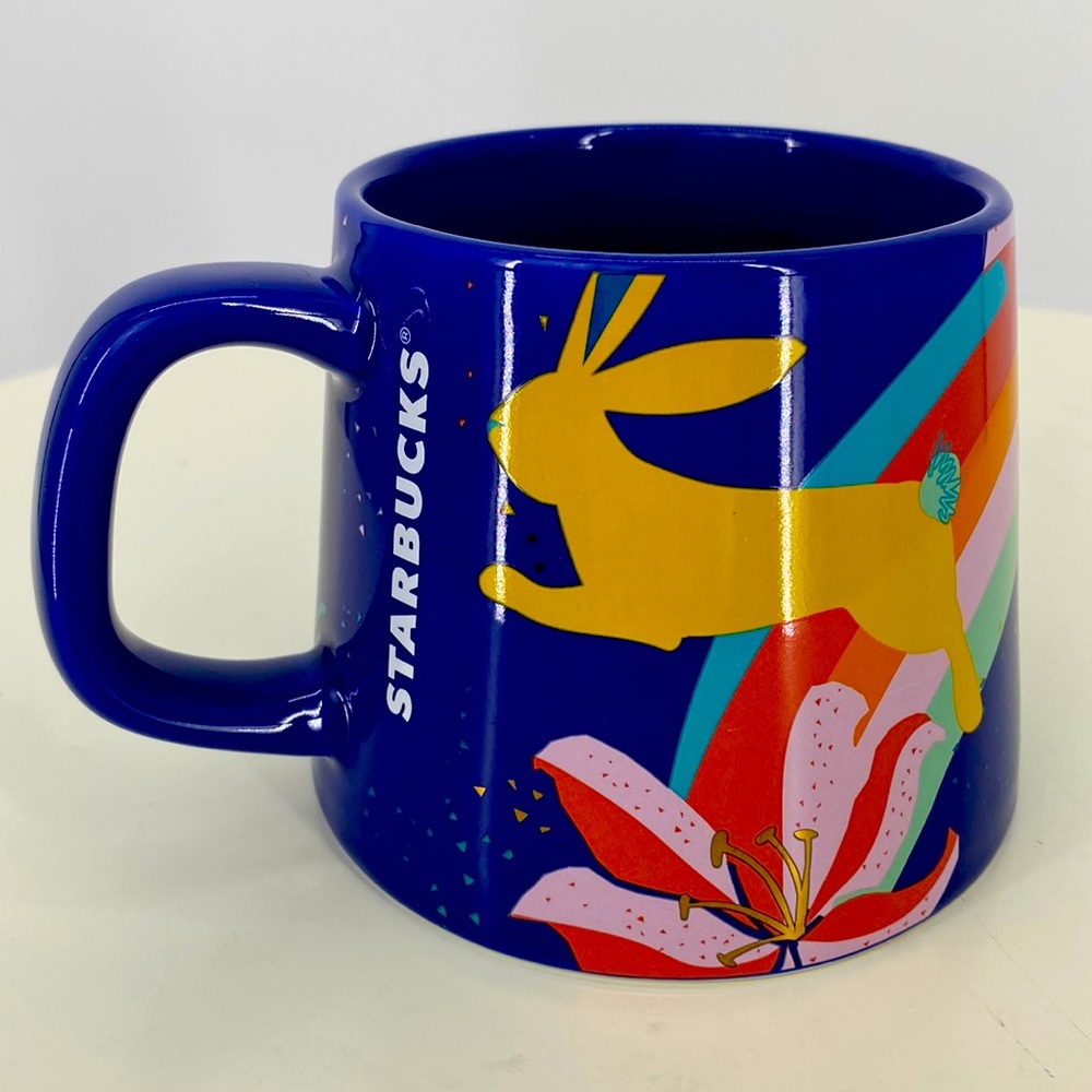 Starbucks Easter Spring 2021 Blue Bunny Ceramic Coffee Mug